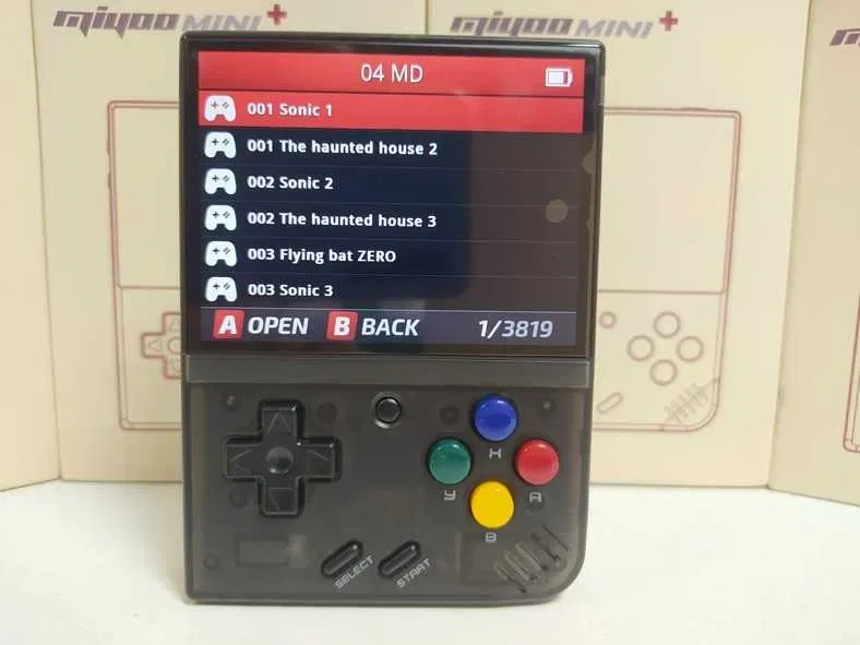 Карманна PSP приставка Miyoo Mini Plus 64GB Black Денди Play Station 1 — фото 8
