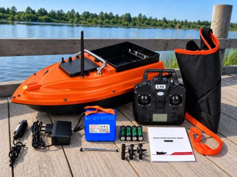 Карповий кораблик для рыбалки  Flytec D16 GPS 24000mah 500м для прикормки Прикормочный  Автоповернення  Рыболовный Рибацький