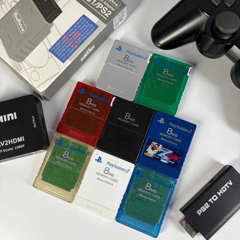 Карта пам'яті для PlayStation 2 Memory Card 8mb Crimson Red для плейстейшен 2 Оригінал Б/У Асортимент аксесуарів пс 2 — фото 3