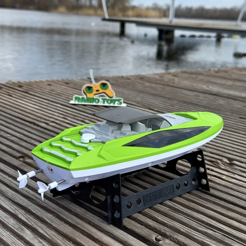 Катер на радіокеруванні Sea Phantom 28 км/год Зелений. Човен на пульті — фото 2