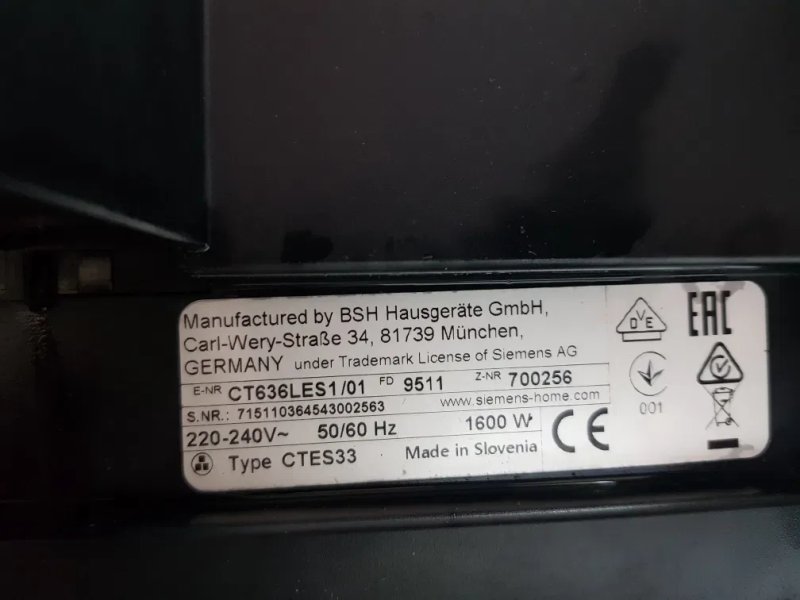 Кавомашина/кофемашина Siemens iQ700, CT 636LES1 /у з Німеччини — фото 8