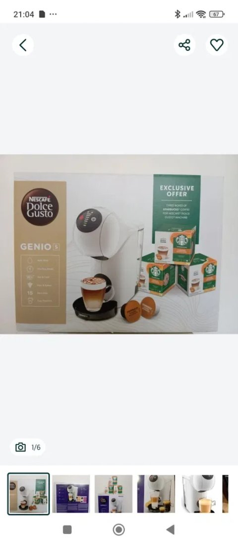 Кавоварка DolceGusto GENIO[s] +ПОДАРУНОК 36 капсул