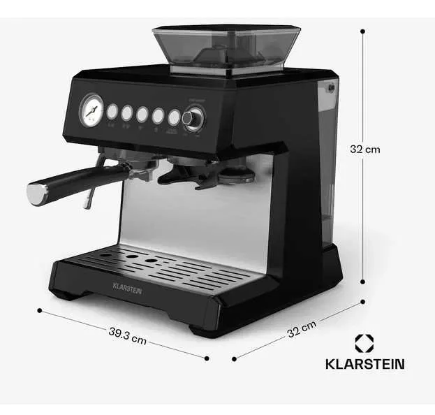 Кавоварка рожкова з кофемолкою Klarstein Grand Presso — фото 4
