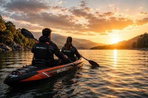 BRUNELLI 440 RAPTOR 100% Дропстіч 2 місця КАЯК Kayak Molveno байдарка SUP САП дошка 2 шари слоя доска надувна Aqua Marina Tomahawk AIR C K AquaMarina