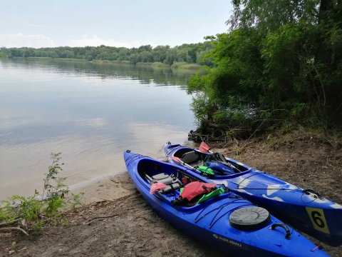 Каяк байдарка Колибри Twin Go двухместная каноэ каное Колібрі Riverday