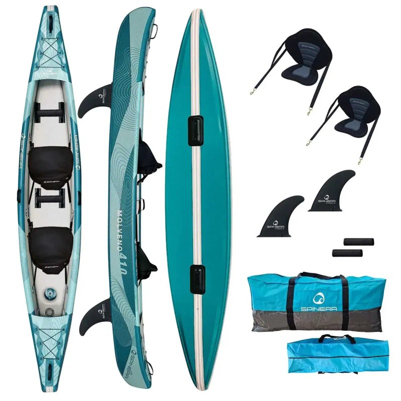 Каяк байдарка надувна Spinera Hybris 410 x 90 cm SUP Дропстіч Dropstich дошка 2 шари слоя доска надувна Stand Up Paddle board борд SUB SAP надувная — фото 6