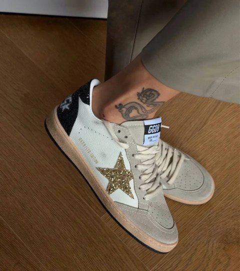 Кеди Golden Goose кеды  кросівки Голден Гус кроссовки гусь звезда зірка розовые золотой гусь