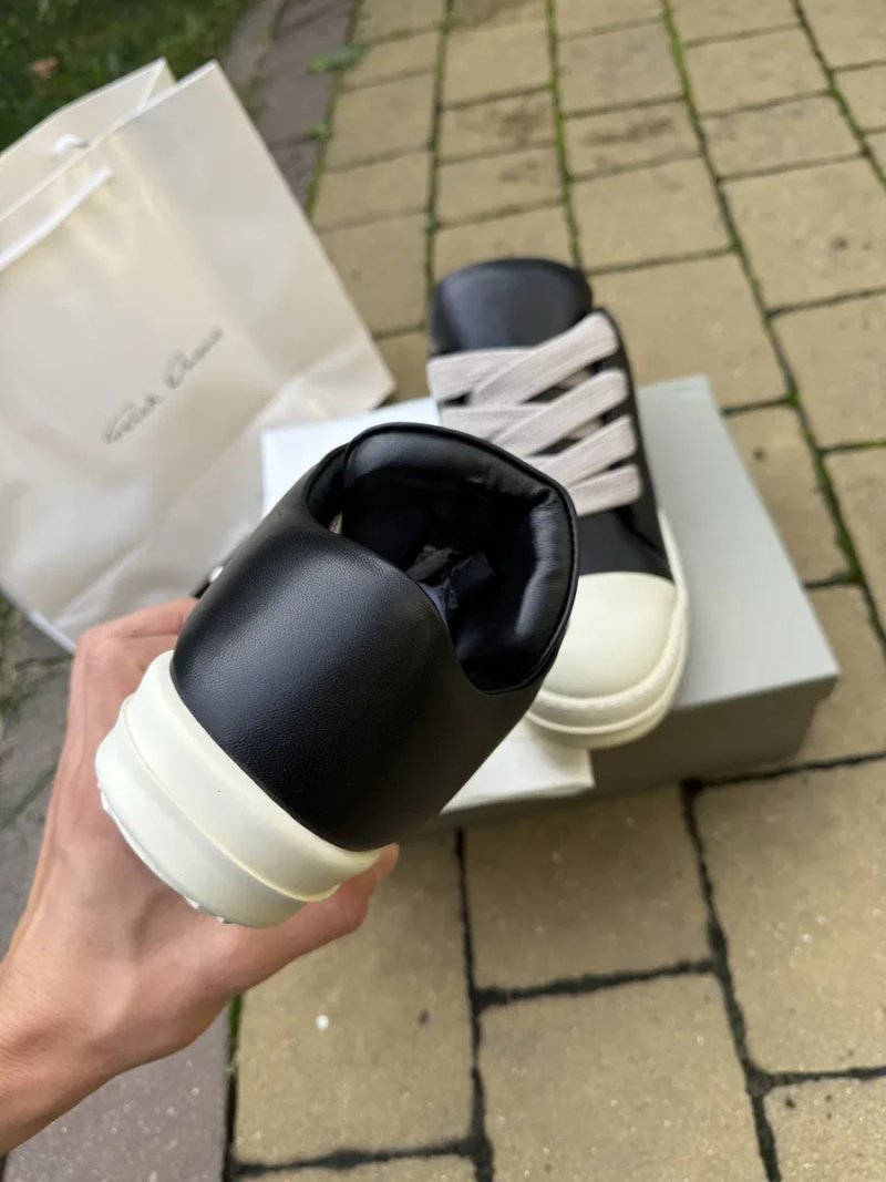 Кеди Rick Owens Jumbo lace puffer low/Кросівки Rick Owens — фото 3