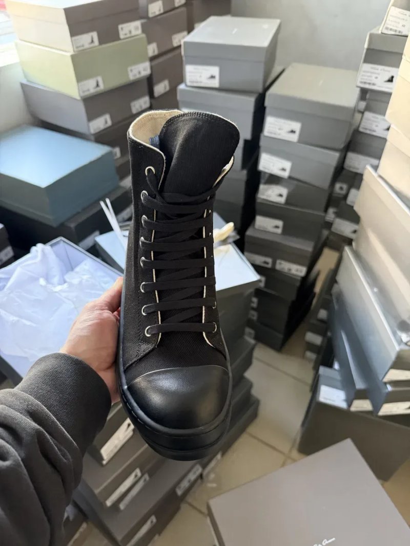 Кеди Rick Owens Ramones DRKSHDW High Sneakers Black/size 38-44/1:1 — фото 4