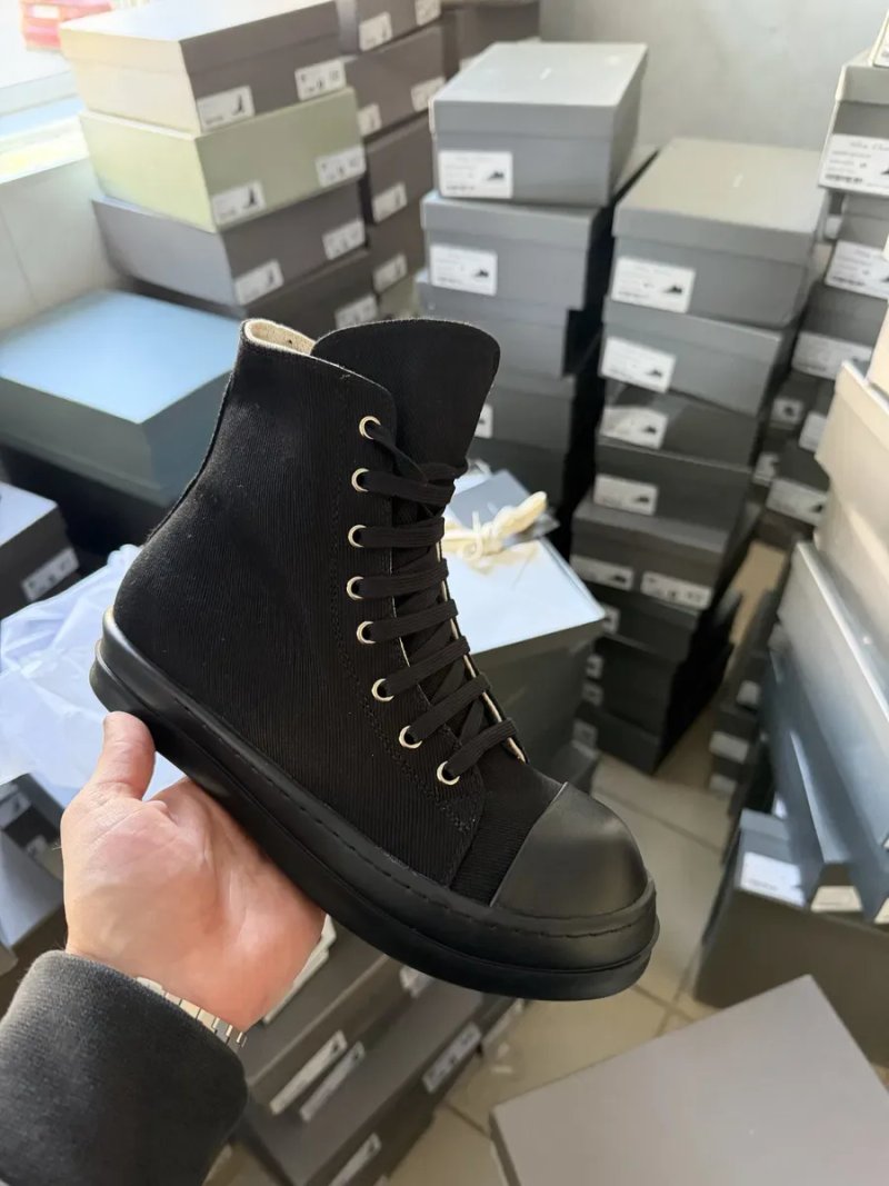 Кеди Rick Owens Ramones DRKSHDW High Sneakers Black/size 38-44/1:1 — фото 5