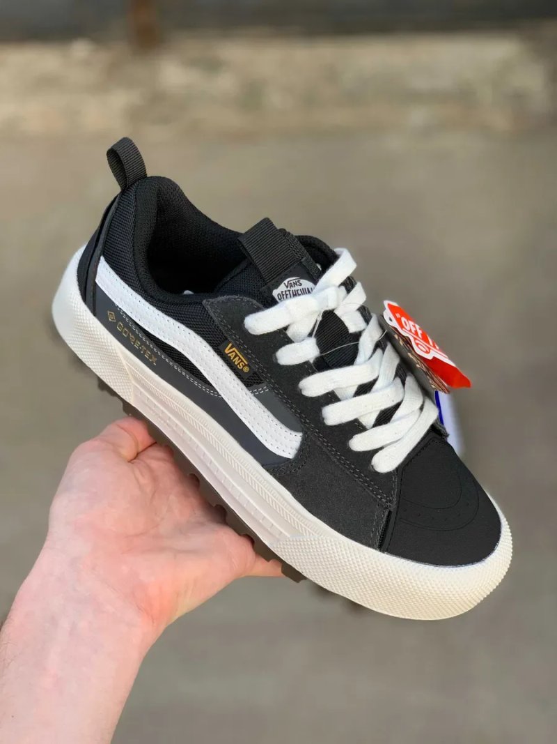 Кеди Vans Old Skool MTE-1 Grey White Black (41-46) — чоловічі Ванс, шкіра, замша, на осінь — фото 2