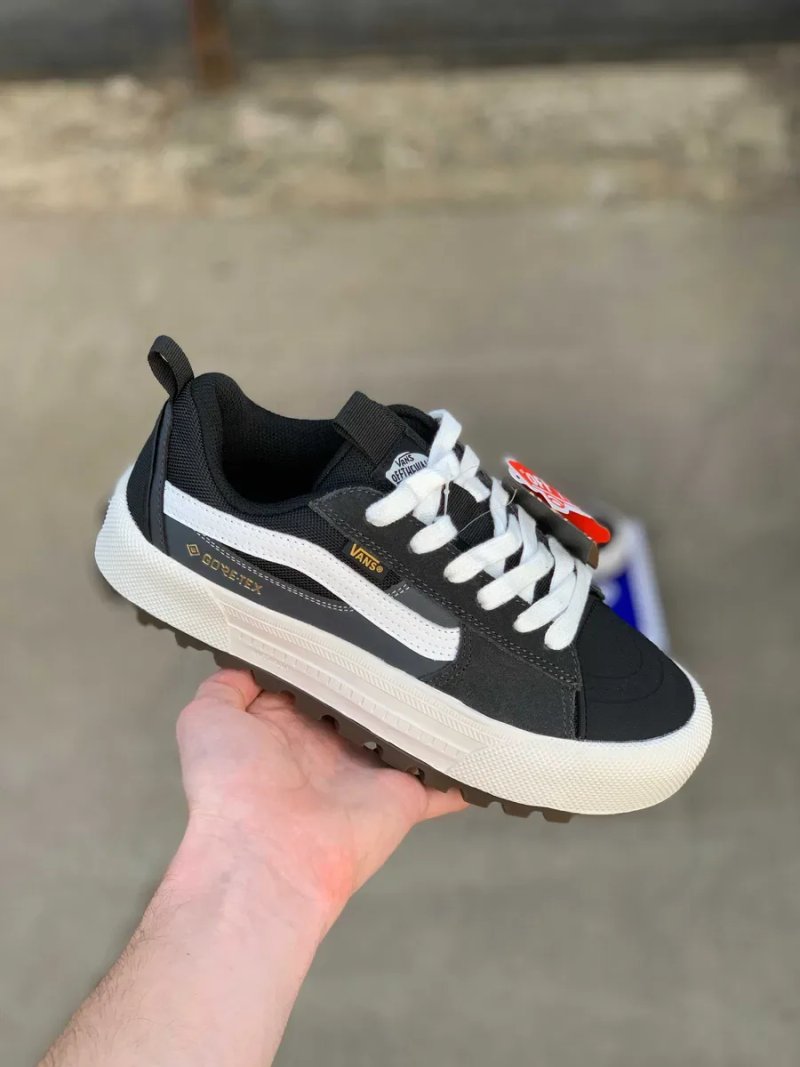 Кеди Vans Old Skool MTE-1 Grey White Black (41-46) — чоловічі Ванс, шкіра, замша, на осінь — фото 4