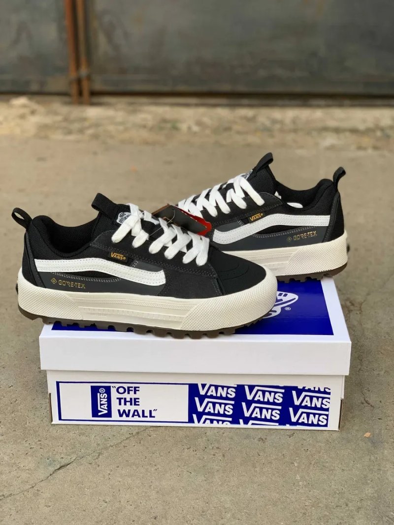 Кеди Vans Old Skool MTE-1 Grey White Black (41-46) — чоловічі Ванс, шкіра, замша, на осінь — фото 5