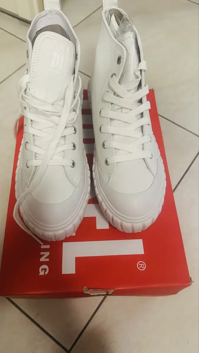 кеды Diesel, модель S-Hanami Mid X размер 40 телячья кожа  новые — фото 2