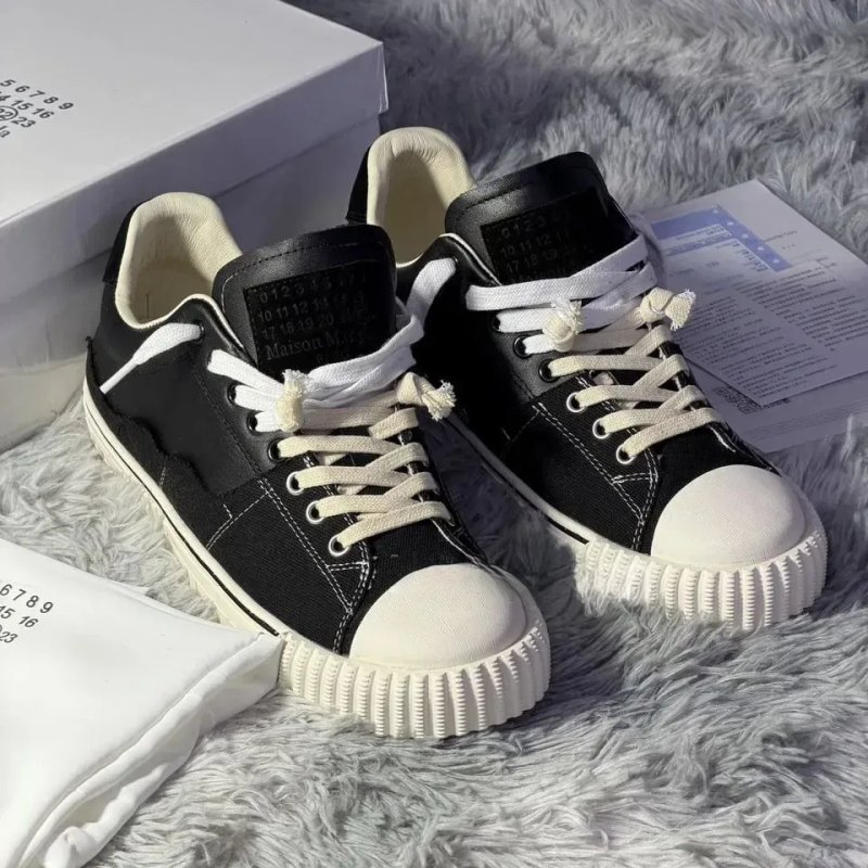 Кеды Maison margiela evolution black mm6 low — фото 2