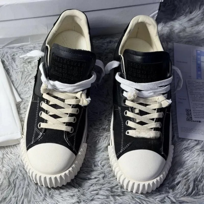 Кеды Maison margiela evolution black mm6 low — фото 5
