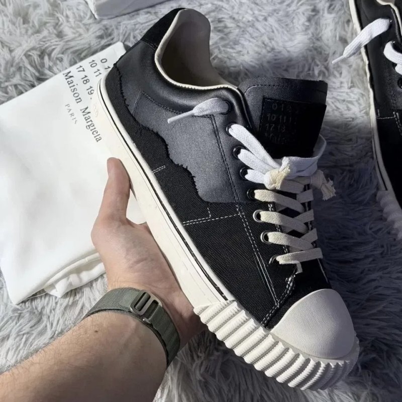 Кеды Maison margiela evolution black mm6 low — фото 6