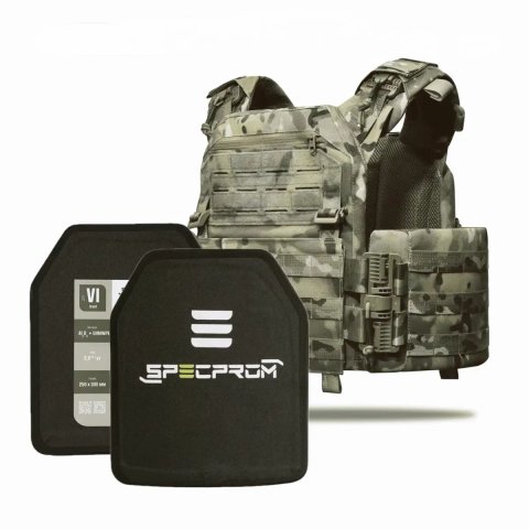 Бронежилет 6 клас. Бронеплити 6 клас SPECPROM та Плитоноска POBRATYM PRO, Cordura 1000D, 4 швидкі скиди, кишені під балістику. Сертифікати надаємо.