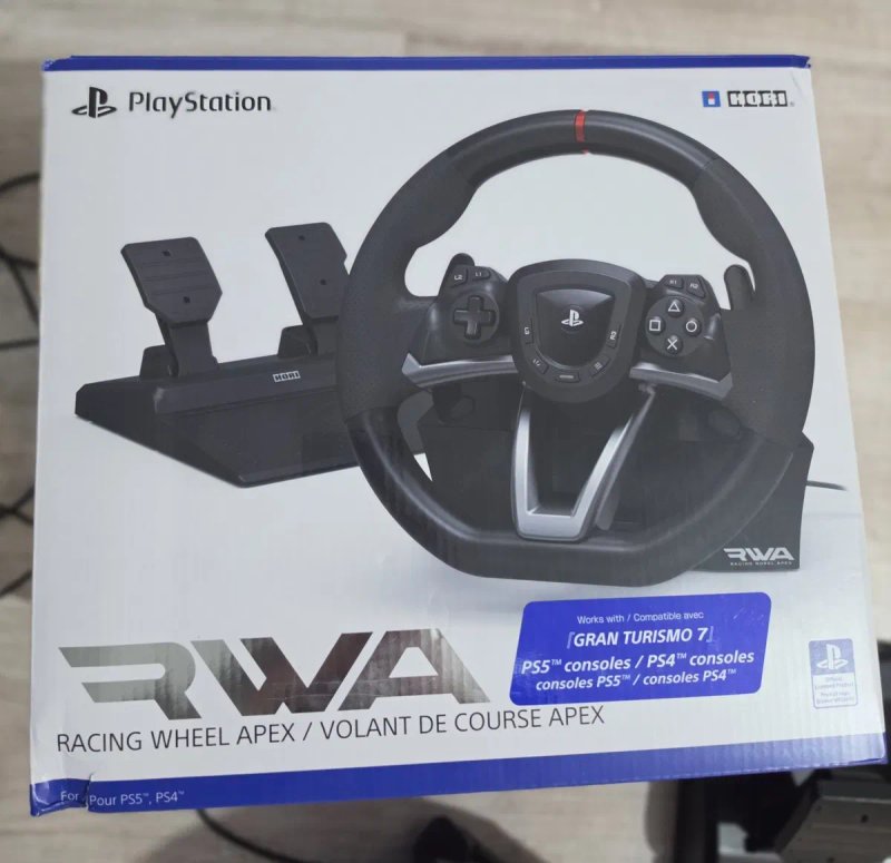 Кермо Hori Racing Wheel APEX RWA для PlayStation 5 4 PC — фото 4