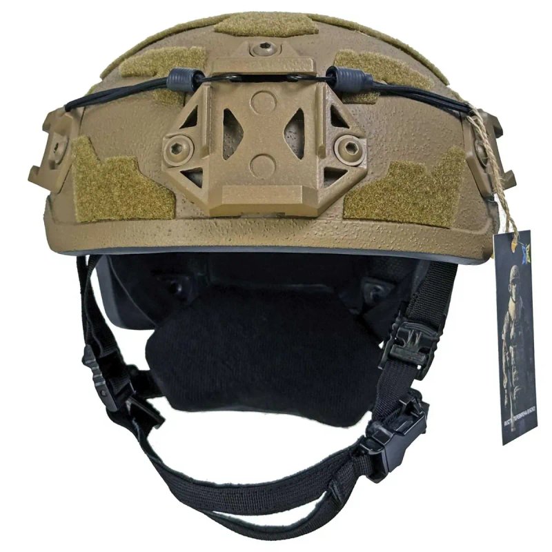 Кевларовий ‼️ шолом Arch Combatant Pro HighСut (безвухий) Койот — фото 7