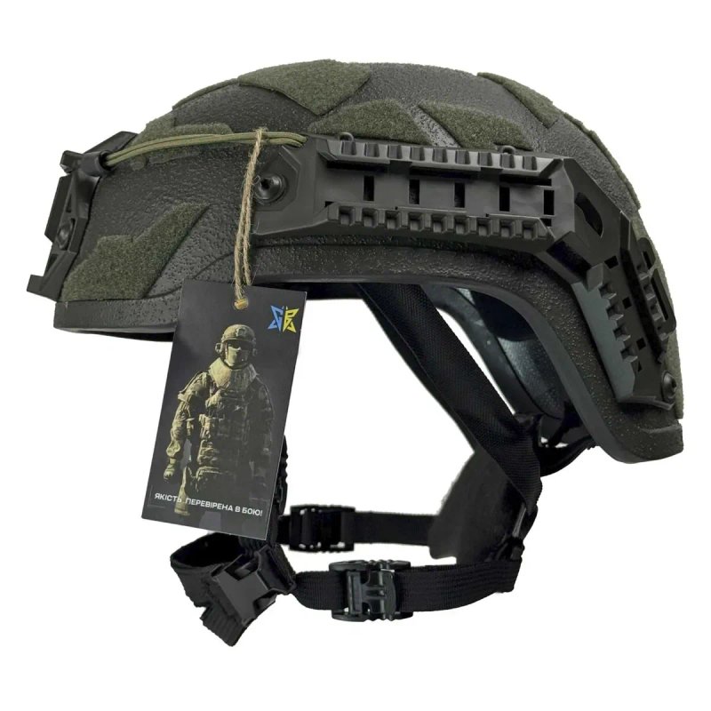 Кевларовий шолом Arch Combatant Pro HighСut (високий виріз) Олива — фото 2