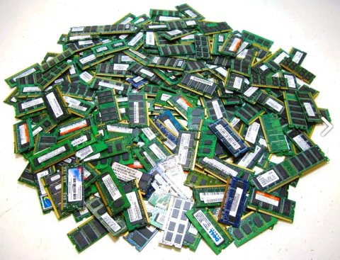 1 кг (1000 грамм) оперативная память на переработку, лом. Ddr2, ddr3