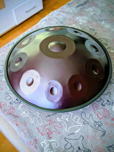 Хендпан Handpan фіолетовий 55 см | D Kurd | 10 нот | ханг