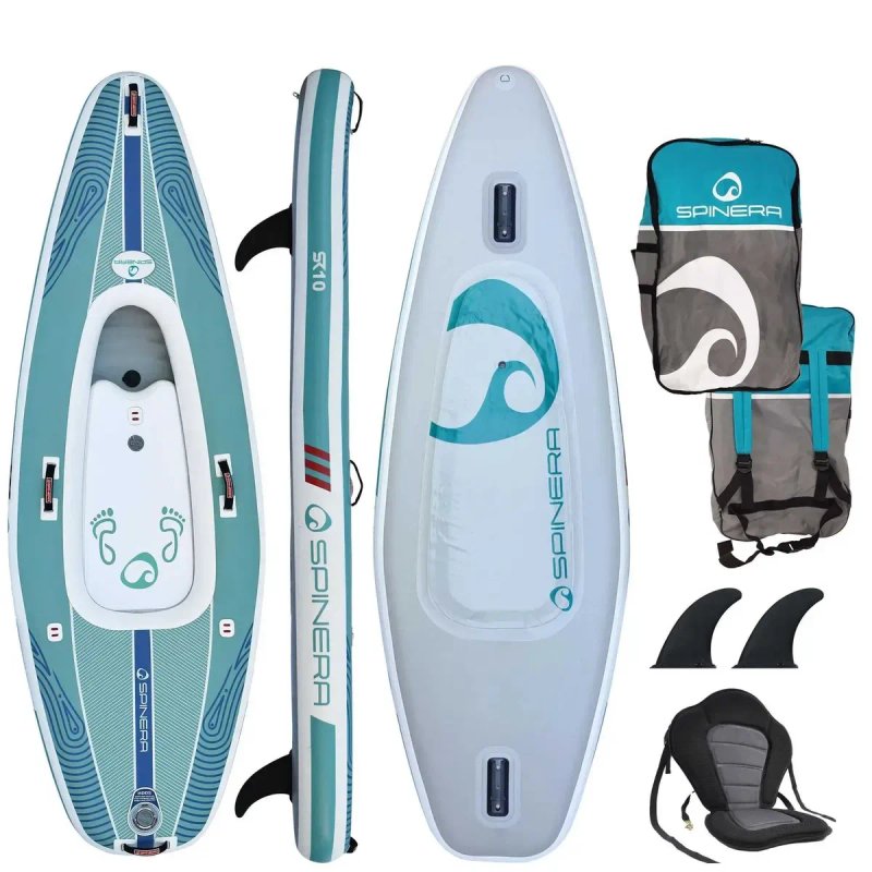 ХІТ 2в1 КАЯК САП DropStitch Spinera Sup Kayak SK 10'0 байдарка board SUP дошка 2 шари слоя доска надувна Stand Up Paddle board борд SUB SAP надувная — фото 2