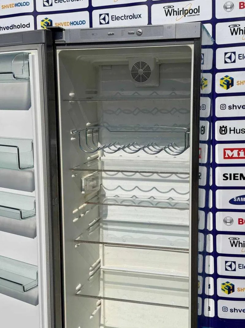 Холодильна шафа б/в Miele 350л нержавійка Німеччина #08431 — фото 6