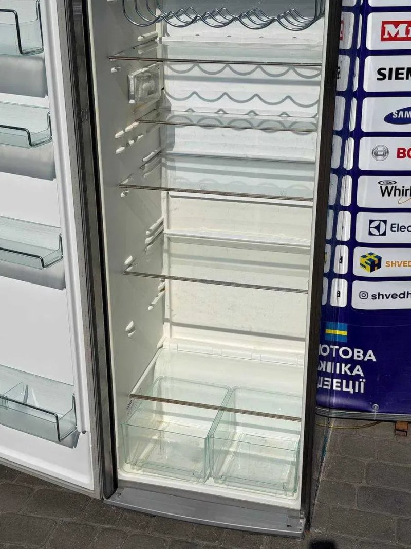Холодильна шафа б/в Miele 350л нержавійка Німеччина #08431 — фото 7
