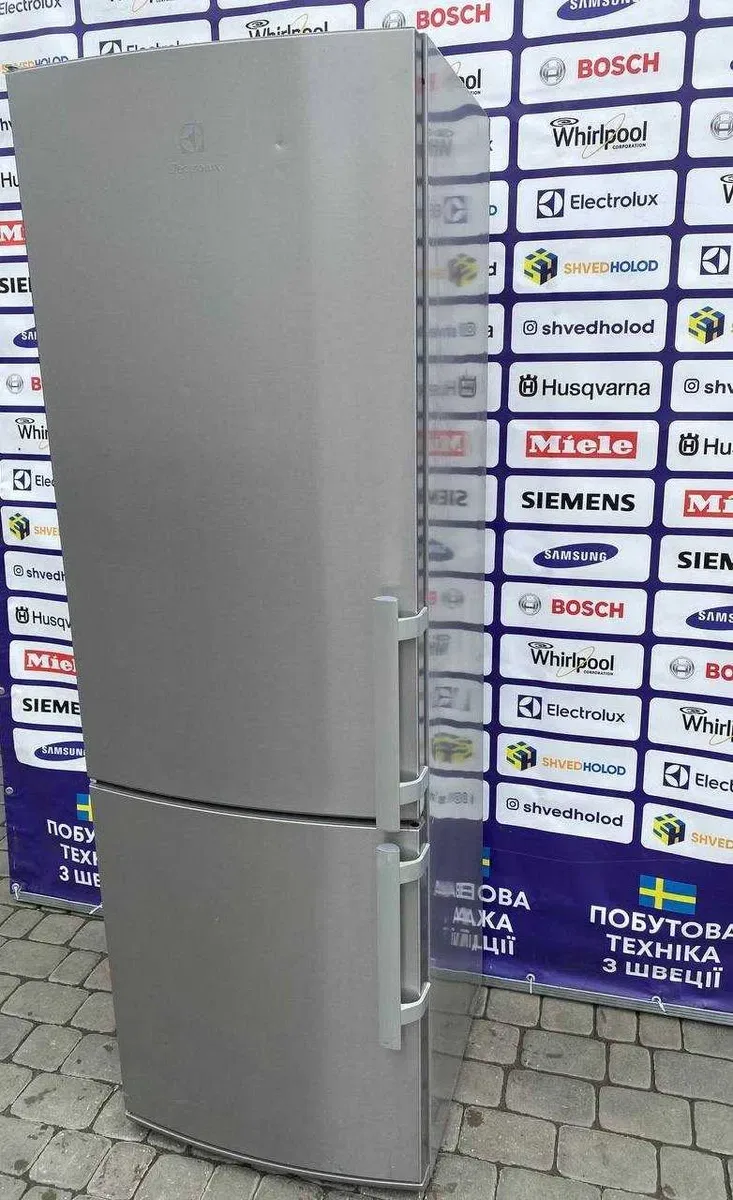 Холодильник б/в Electrolux 323л металік з Європи ГАРАНТІЯ #08256 — фото 2
