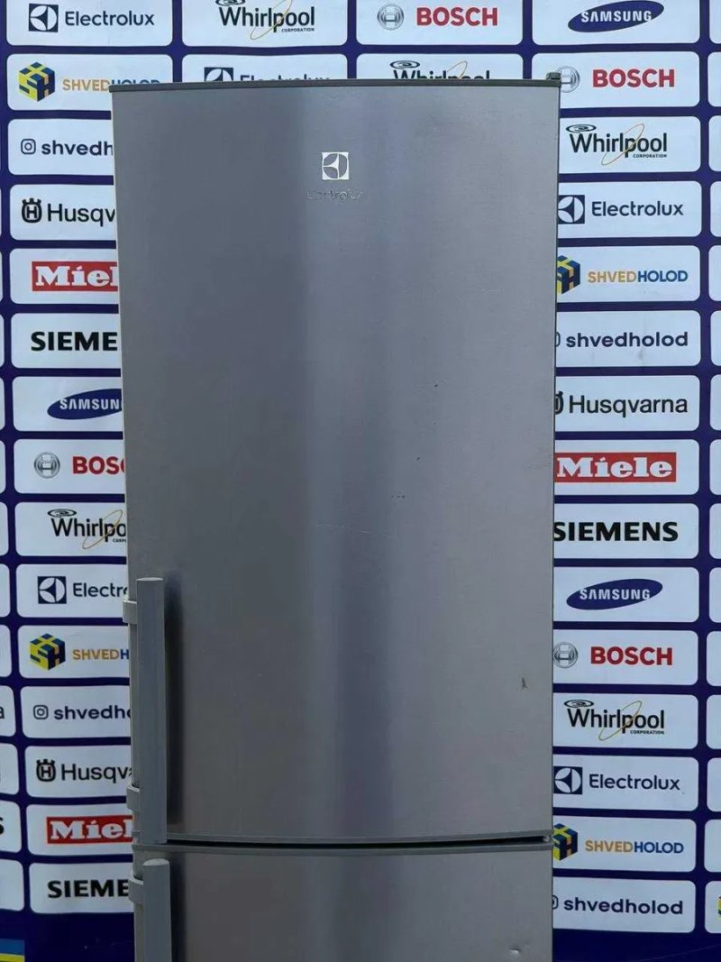 Холодильник б/в Electrolux No Frost 185см металік з Європи #08284 — фото 4