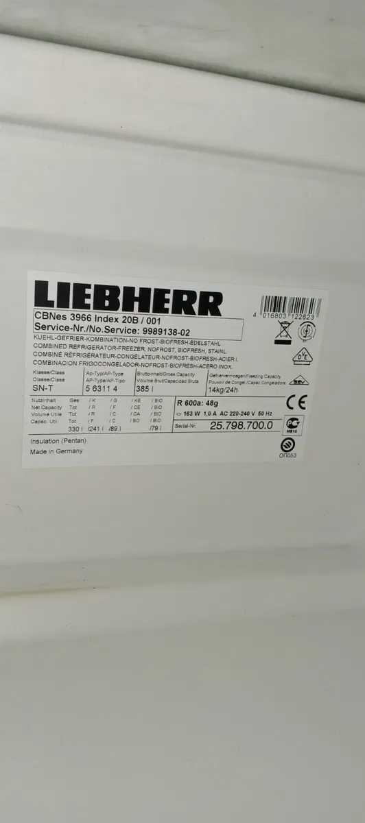 Холодильник Liebherr CBNes3966 Index 20B/001 — фото 3