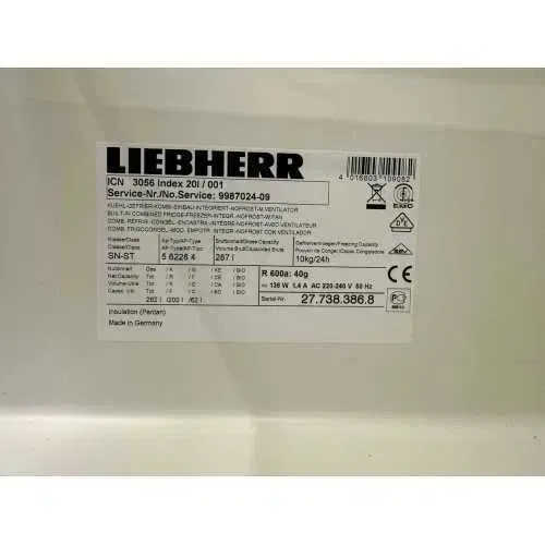 Холодильник вбудований LIEBHERR ICN3056 177×56см No Frost 262л як НОВИЙ — фото 6