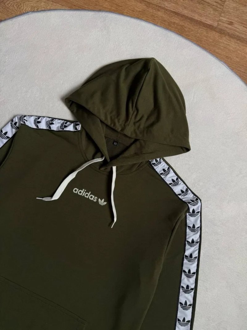 Худі Адідас з лампасами | кофта Adidas з капюшоном | Adidas худі — фото 4