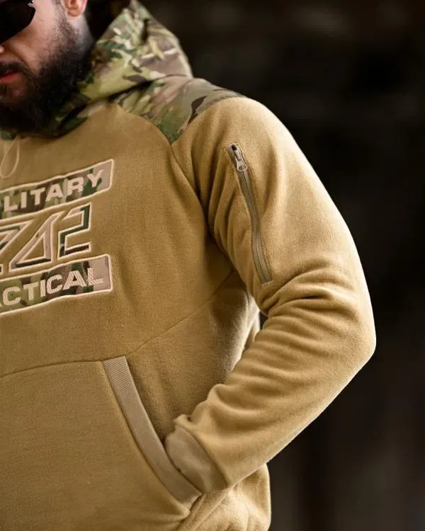 Худі Флісова Тактична КОЙОТ+Мультикам 7.62 Military Tactical! Кофта Тактична флісова КОЙОТ+Мультикам! Кофта Худи Флисовая Тактичическая Койот! — фото 5