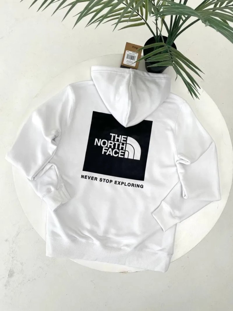Худі The North Face Box Logo чорне/ біла кофта тнф чоловіча з лого/tnf — фото 2