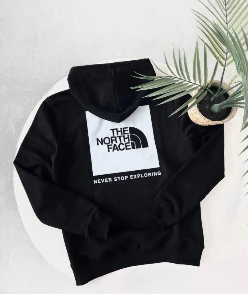 Худі The North Face Box Logo чорне/ біла кофта тнф чоловіча з лого/tnf — фото 3