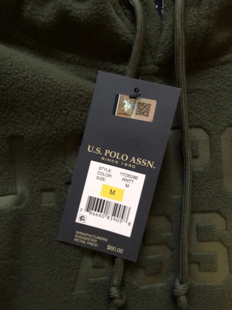 Худі з полару (флісу) US Polo Assn (оригінал) М, L — фото 6