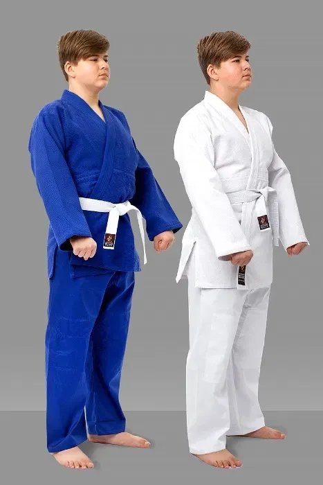 Кімоно Дзюдо Джиу джитсу Айкідо біле синє дитяче Wolf Matsa самовивіз