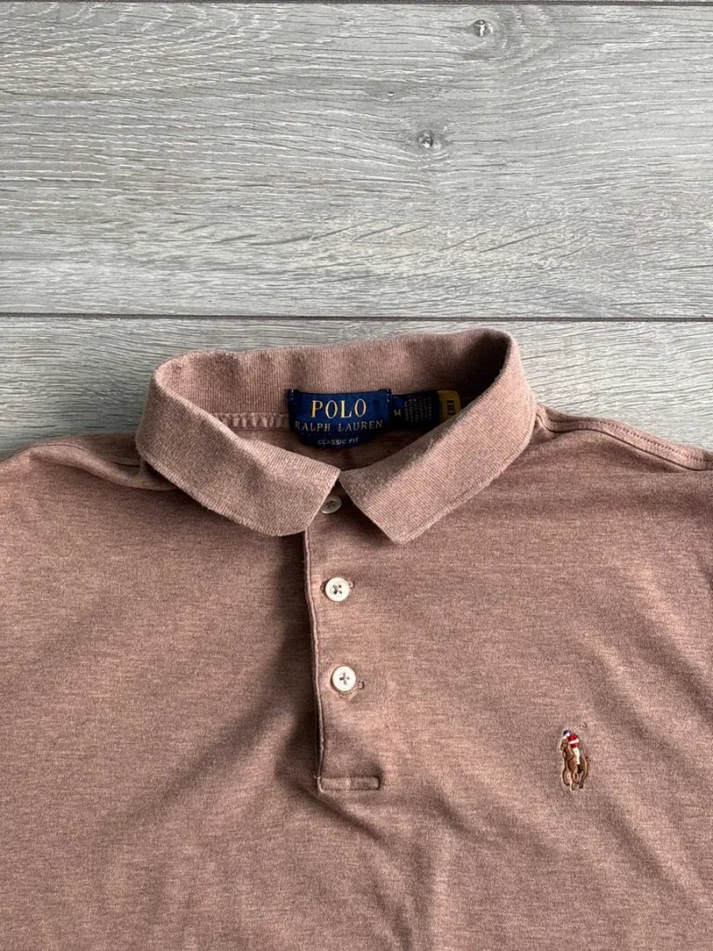 Класична Чоловіча Футболка Поло Від Відомого Бренду Ральф Лорен Polo Ralph Lauren Polo Shirt Size M Розмір Брендова Майка Джерсі Теніска Оригінал — фото 3