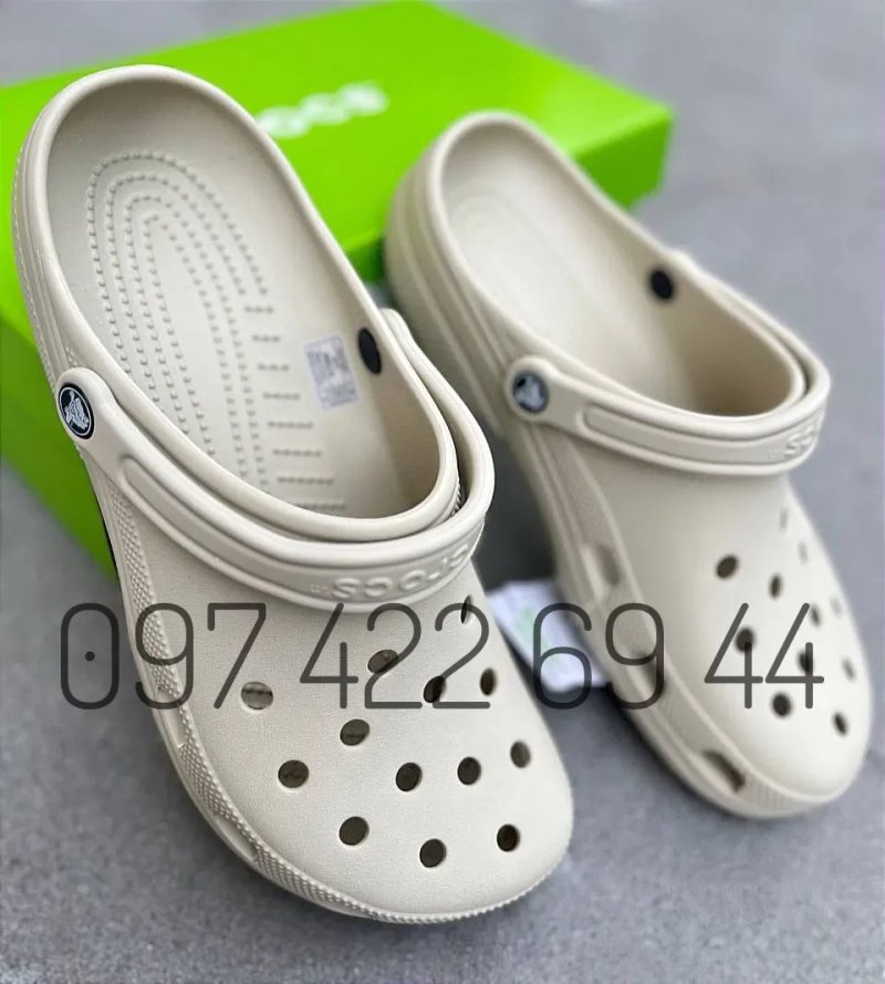 Класичні Крокси Crocs Classic Clog унісекс бежеві Crocs Classic Bone — фото 2