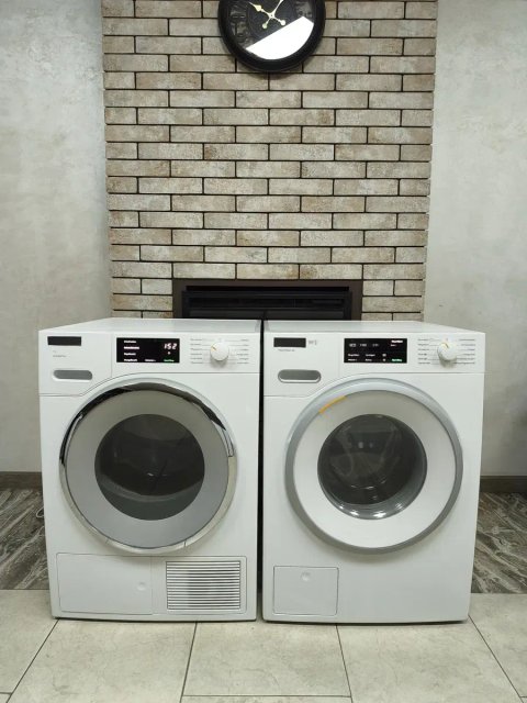 Класний комплект пральна машина Miele W1 PowerWash 2.0 та сушильна машина Miele T1 ActiveWhite