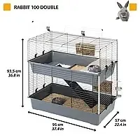 Клітка НОВА для кроля RABBIT 100, 120, Double, Tris Ferplast Клітка для крол — фото 5
