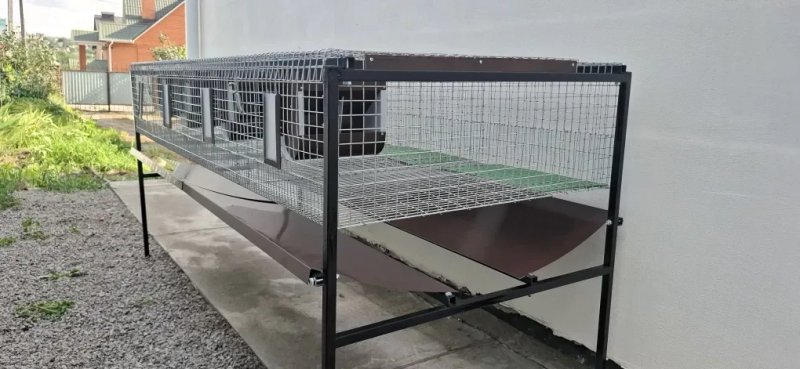 Клітка  промислова клітка для кролів бункерна кормушка годівниці корм крмбікорм кролів — фото 4