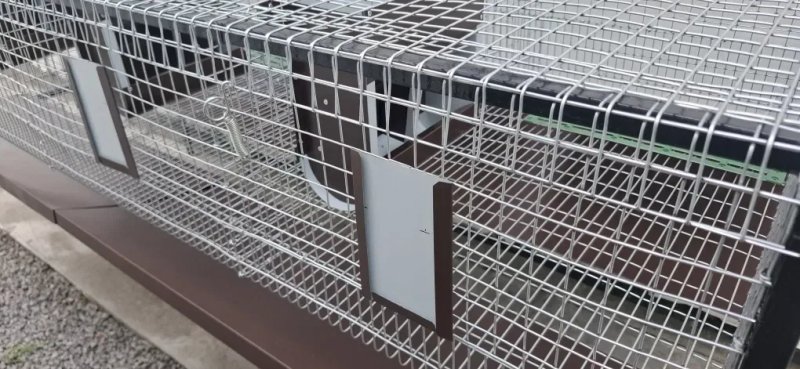 Клітка  промислова клітка для кролів бункерна кормушка годівниці корм крмбікорм кролів — фото 5