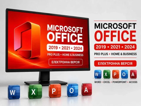 Ключ Microsoft Office 2024, 2021, 2019 Pro Plus / Ключ / Офіс 365 Ключ Microsoft Office 2024 / 2021 / 2019 Pro Plus • Word Excel • Офіс для Windows