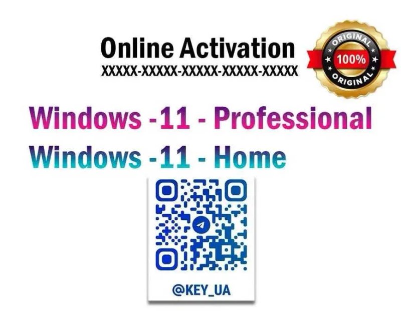 Ключ Віндовс 11 Pro Home активація Windows Ліцензія Виндовс Про Хом — фото 2