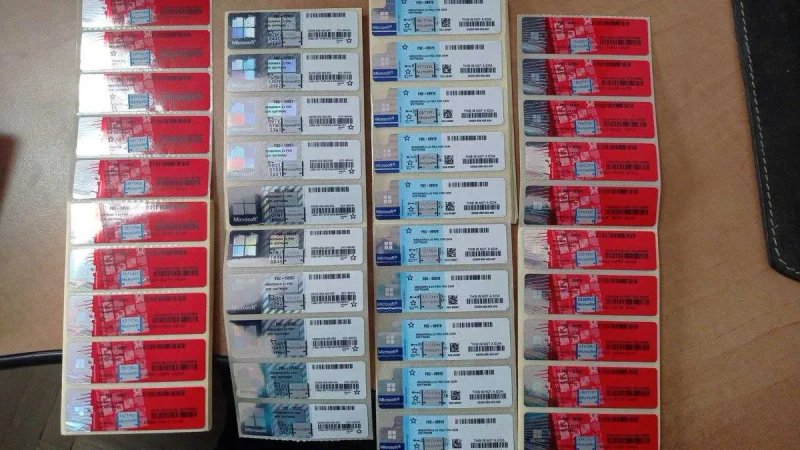 Ключ Windows 11та10 PRO HOME Наклейка Стікер Ліцензія OEM Stickers COA — фото 2