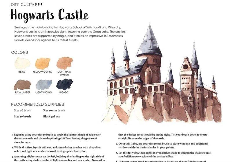 Книга Harry Potter. Watercolour Magic/Гаррі Поттер. Магія акварелі — фото 4